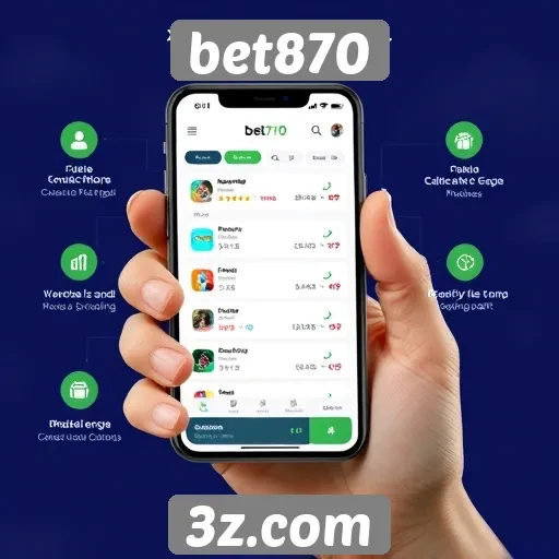 Funcionalidades do aplicativo móvel bet870